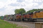 Westbound stacks meet eastbound racks